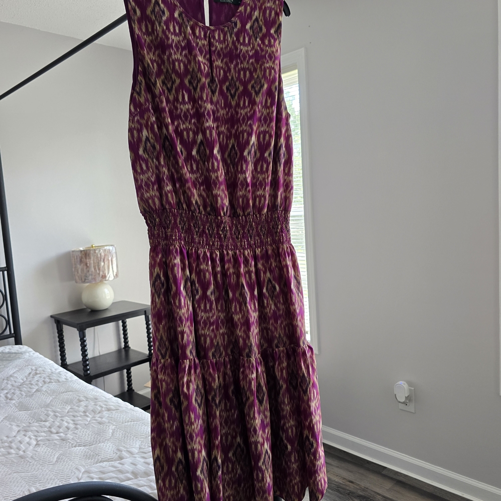 RALPH LAUREN Patterned Midi Dress